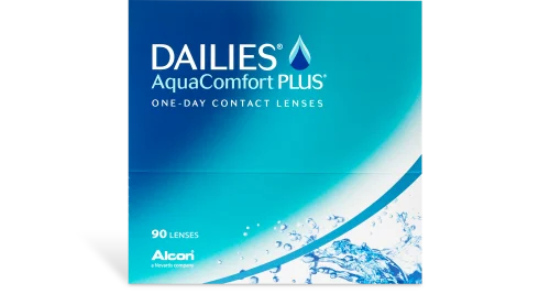 Dailies Aqua Comfort Plus 90 pack box front