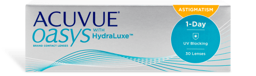 Acuvue Oasys 1-Day w/Hydra Astig 30p box front