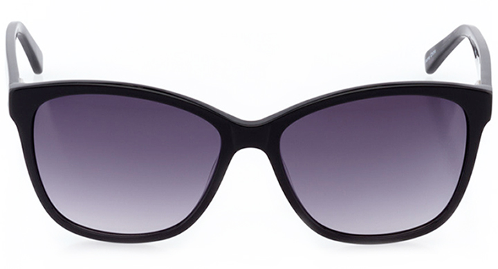 lausanne: women's butterfly sunglasses in black - front view