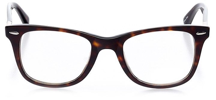 riehen: unisex square eyeglasses in tortoise - front view