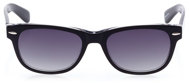 neuhausen: unisex square sunglasses in crystal - front view