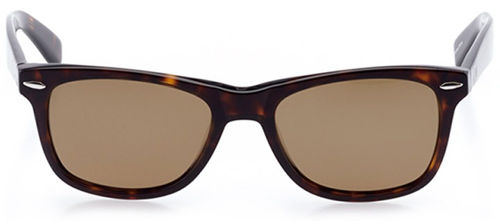 zermatt: unisex square sunglasses in tortoise - front view