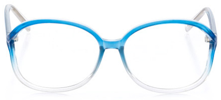 mystic: women's oval eyeglasses in blue - front view