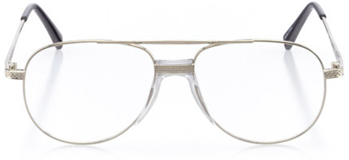 ketchum: men's aviator eyeglasses in silver - front view