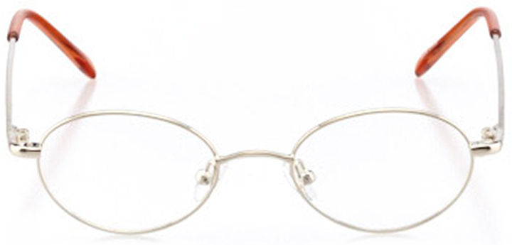 newport: oval eyeglasses in gold - front view