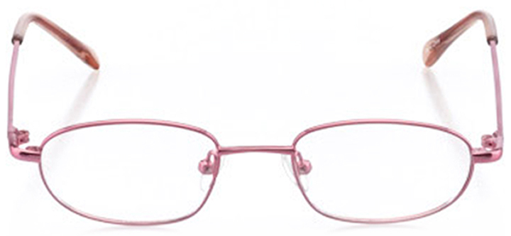 ithaca: girls' oval eyeglasses in pink - front view