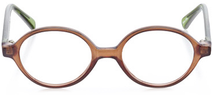 essex: boys' round eyeglasses in brown - front view