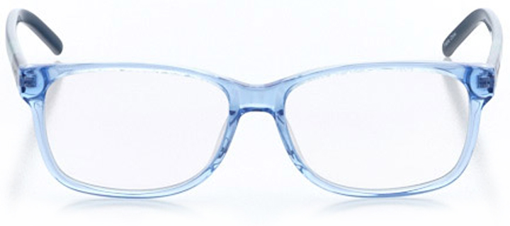 marseille: women's square eyeglasses in blue - front view