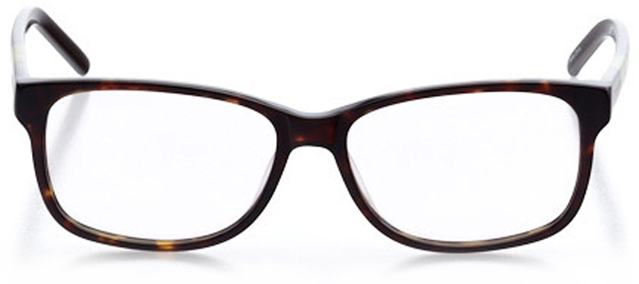 marseille: women's square eyeglasses in brown - front view