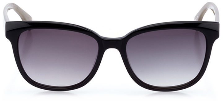 montreux-vevey: women's butterfly sunglasses in black - front view