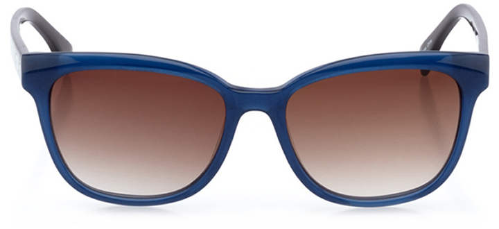 montreux-vevey: women's butterfly sunglasses in blue - front view
