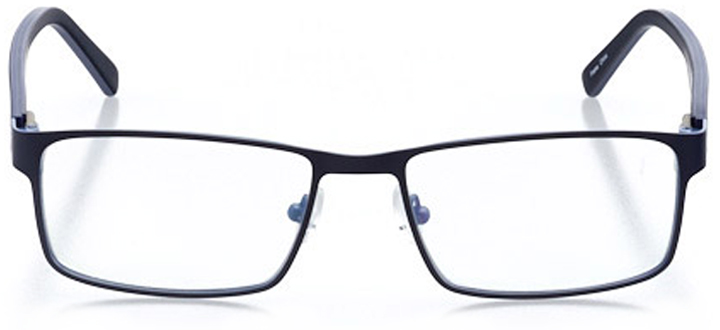 kent: men's rectangle eyeglasses in blue - front view