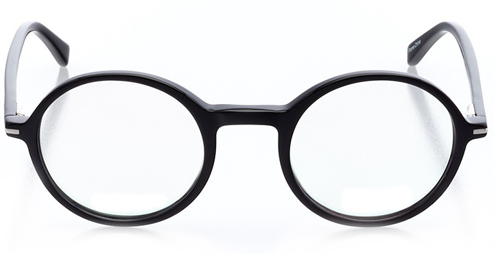 sion: round eyeglasses in black - front view
