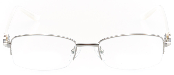 talence: women's rectangle eyeglasses in silver - front view