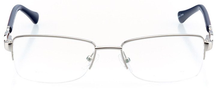 cholet: women's rectangle eyeglasses in silver - front view