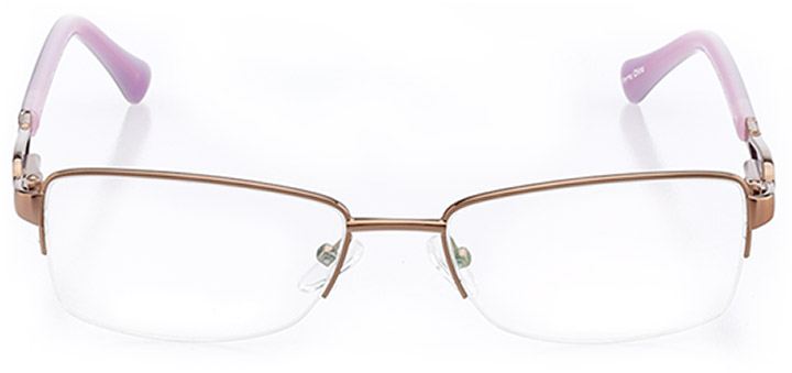 cholet: women's rectangle eyeglasses in pink - front view