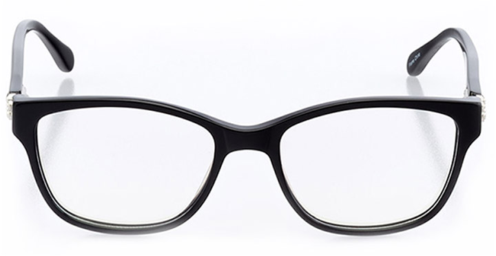 saint-brieuc: women's square eyeglasses in black - front view