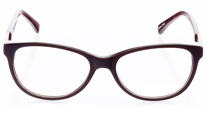 montrouge: women's cat eye eyeglasses in red - front view