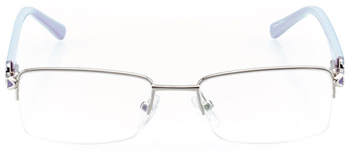 sunnyvale: women's rectangle eyeglasses in blue - front view