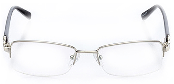 tempe: women's rectangle eyeglasses in black - front view