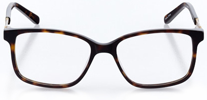 wilmington: women's square eyeglasses in tortoise - front view
