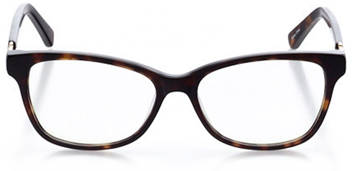manhattan: women's cat eye eyeglasses in tortoise - front view