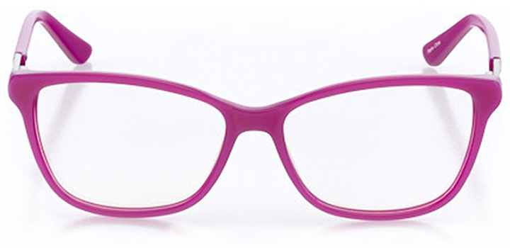 capri: women's cat eye eyeglasses in pink - front view
