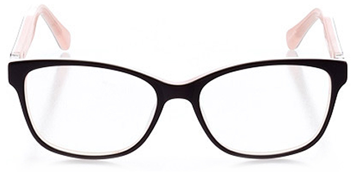waldorf: women's rectangle eyeglasses in pink - front view