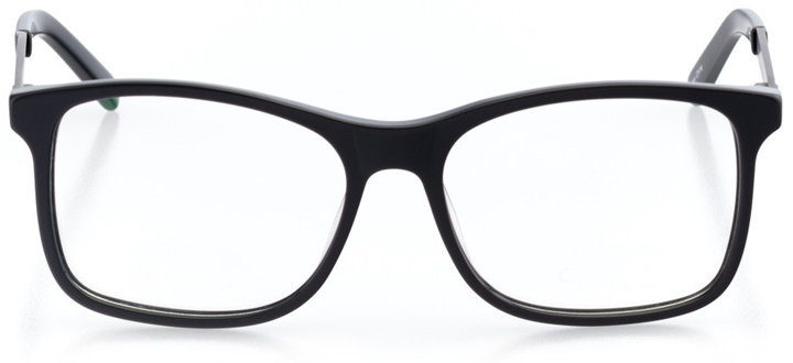 lund: men's square eyeglasses in gray - front view