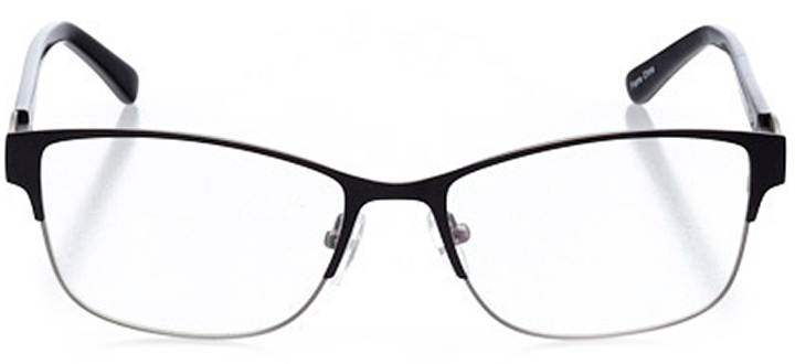 vernier: women's cat eye eyeglasses in black - front view