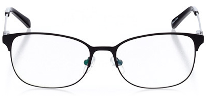 bellinzona: women's oval eyeglasses in black - front view