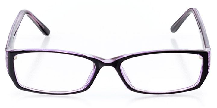 long island: women's rectangle eyeglasses in purple - front view
