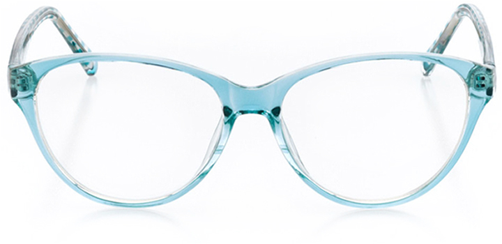 monterey: women's oval eyeglasses in blue - front view