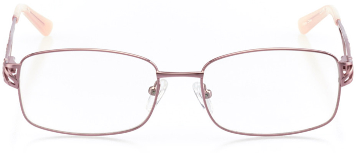 dallas: women's square eyeglasses in pink - front view