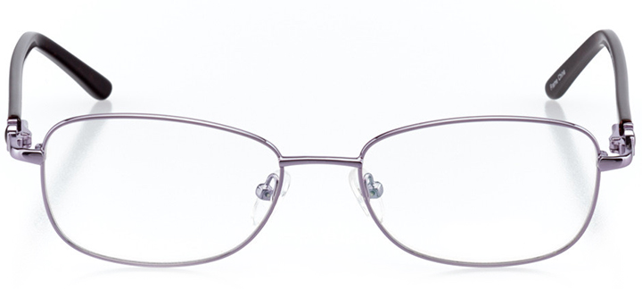 las vegas: women's rectangle eyeglasses in purple - front view
