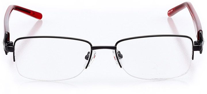 pisa: women's rectangle eyeglasses in red - front view