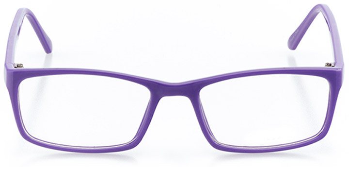 miami beach: women's round eyeglasses in purple - front view