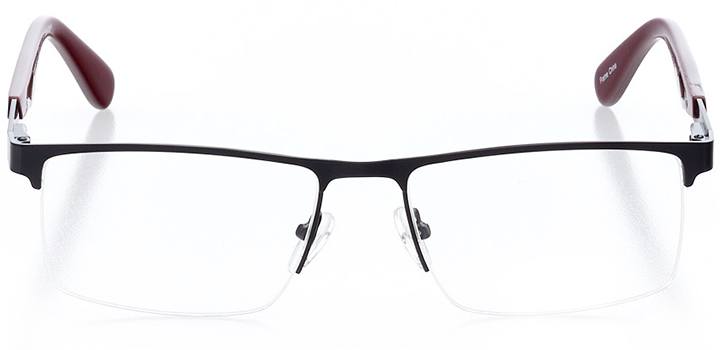 islamorada: men's square eyeglasses in red - front view