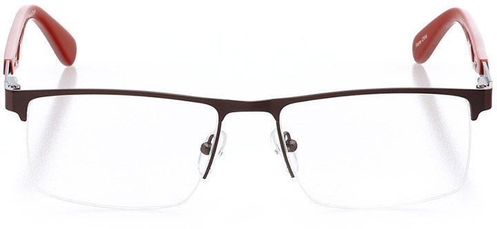 islamorada: men's square eyeglasses in orange - front view