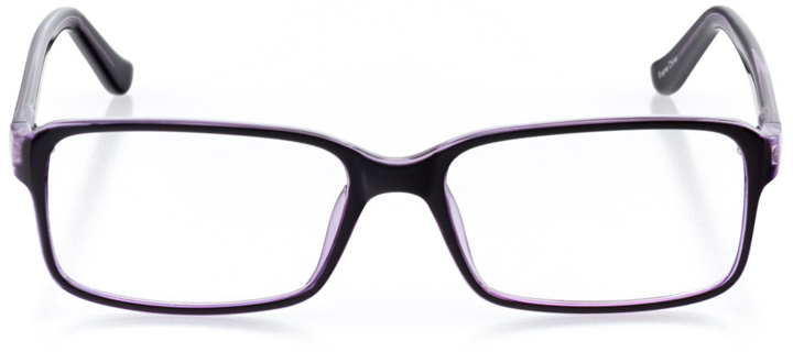 buenos aires: women's square eyeglasses in purple - front view