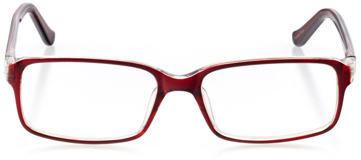 buenos aires: women's square eyeglasses in red - front view