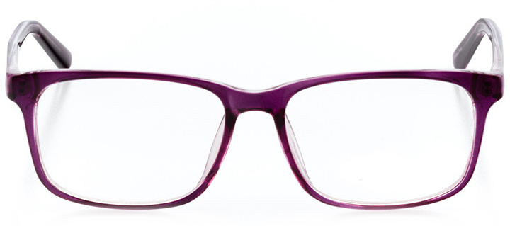luxembourg city: women's square eyeglasses in purple - front view