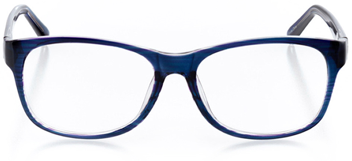 tokyo: women's square eyeglasses in blue - front view