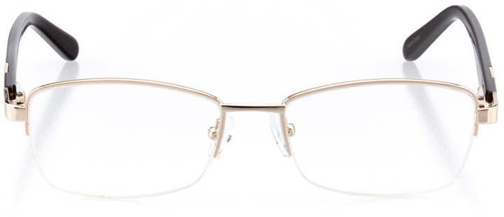 casablanca: women's square eyeglasses in gold - front view