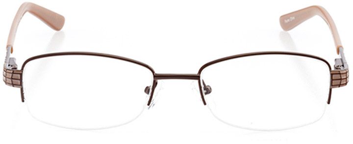 ibiza: women's rectangle eyeglasses in pink - front view