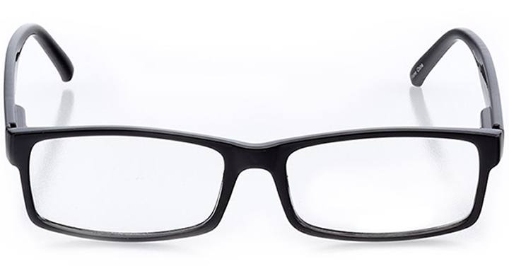 lima: men's rectangle eyeglasses in black - front view