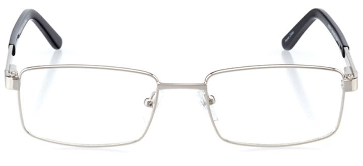 sousse: men's rectangle eyeglasses in black - front view