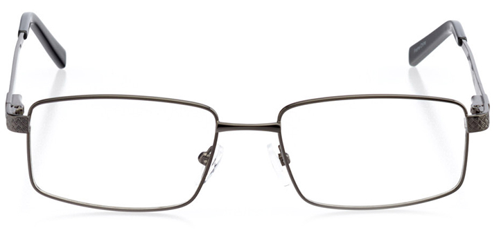 antwerp: men's rectangle eyeglasses in gray - front view