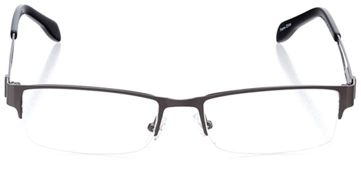 belgrade: men's rectangle eyeglasses in gray - front view
