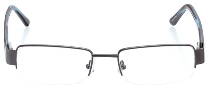 tbilsi: men's rectangle eyeglasses in gray - front view